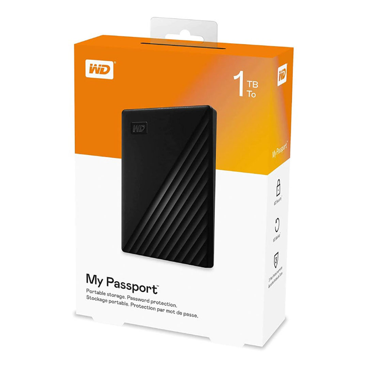هارد اکسترنال وسترن دیجیتال مدل My Passport ظرفیت 1 ترابایت - آکبند