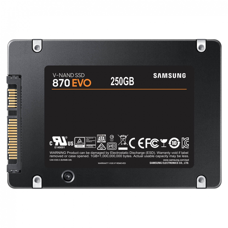 اس اس دی اینترنال سامسونگ 870EVO ظرفیت 250GB
