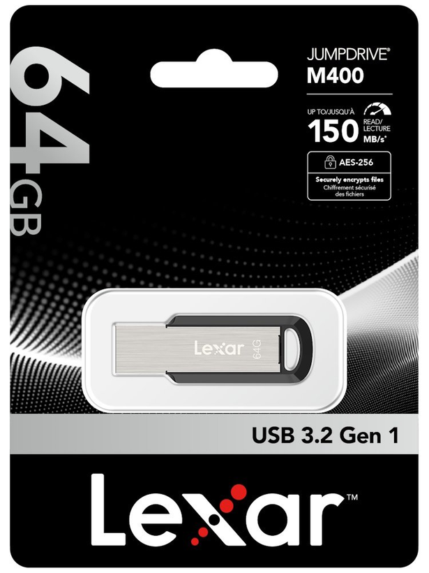فلش مموری لکسار USB 3.2 Gen1 M400 ظرفیت 64 گیگابایت